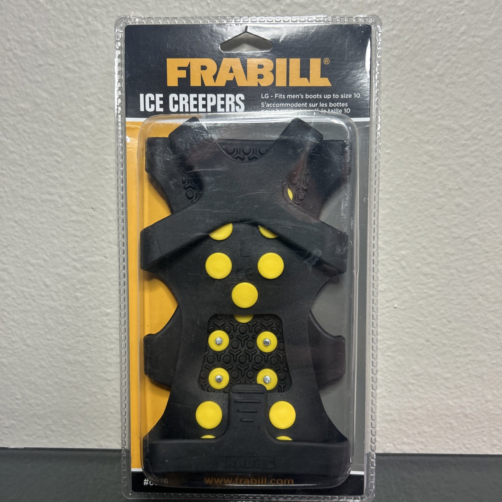Frabill Ice Creeper slip on Cleats Winter Grip Sole  LG Fits Up To Sz 10