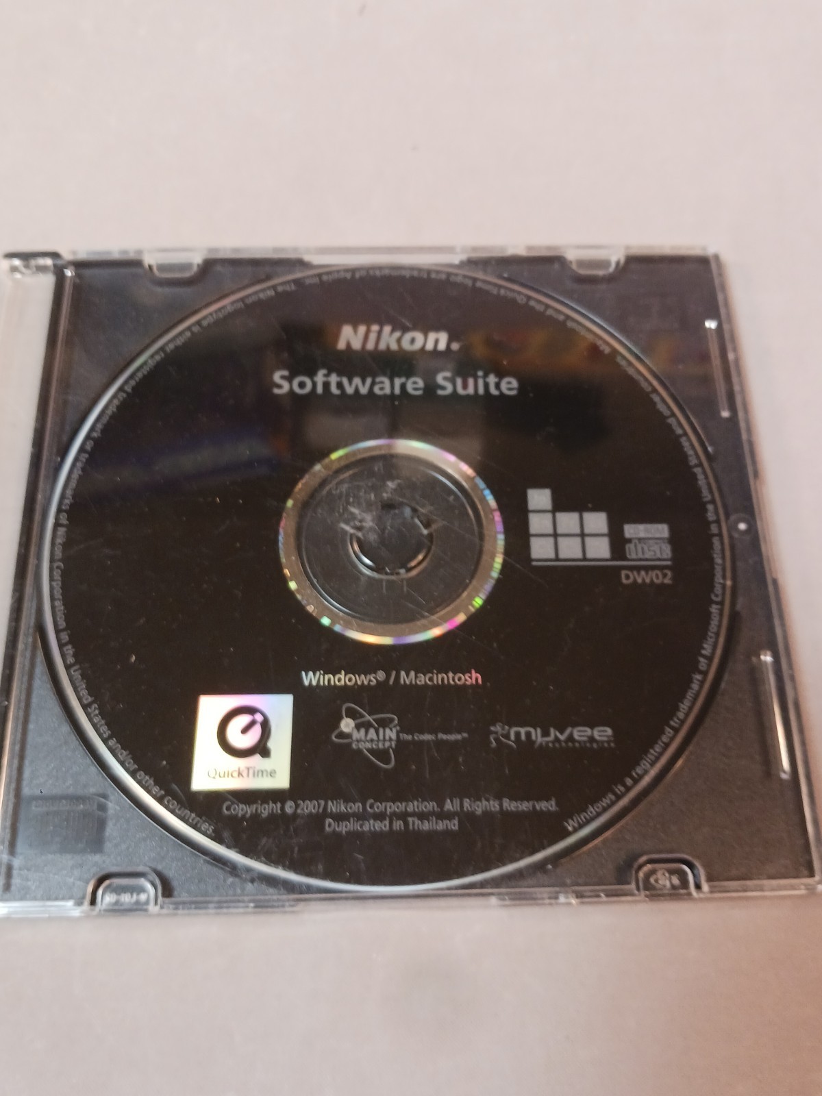Nikon Software Suite CD-ROM DW02 for Windows Mac OS X (2007)