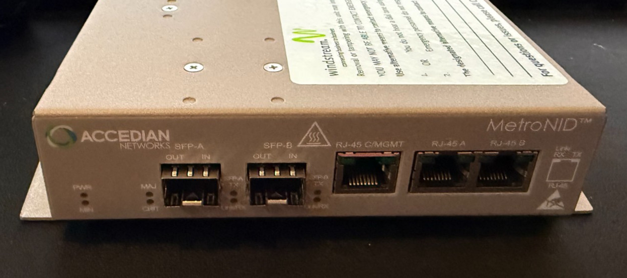 Accedian AMN-1000-TE Network Interface Device