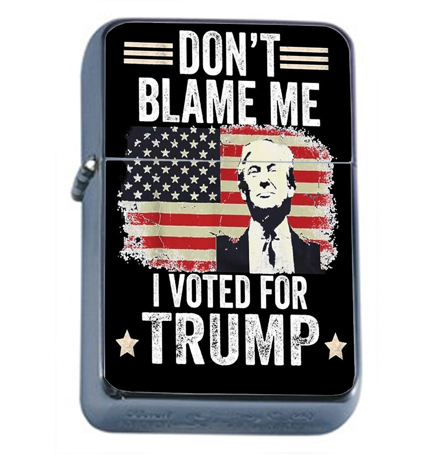 President Donald Trump 2024 L9 Windproof Refillable Flip Top Oil Lighter