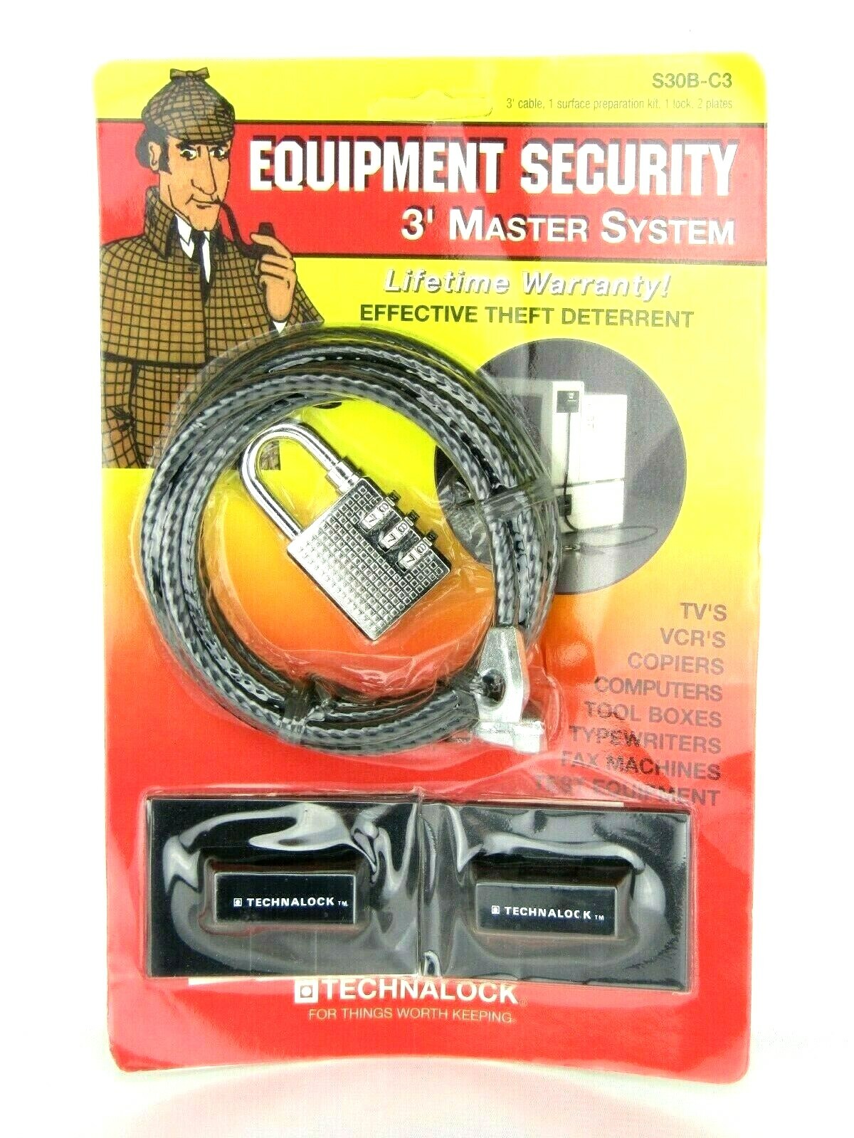 Technalock Computer AV Anti Theft Security Master Lock System
