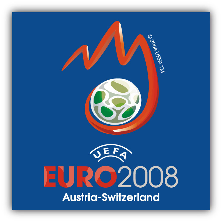 UEFA European Cup 2008 Soccer Football Car Bumper Sticker Decal 5'' x 5''