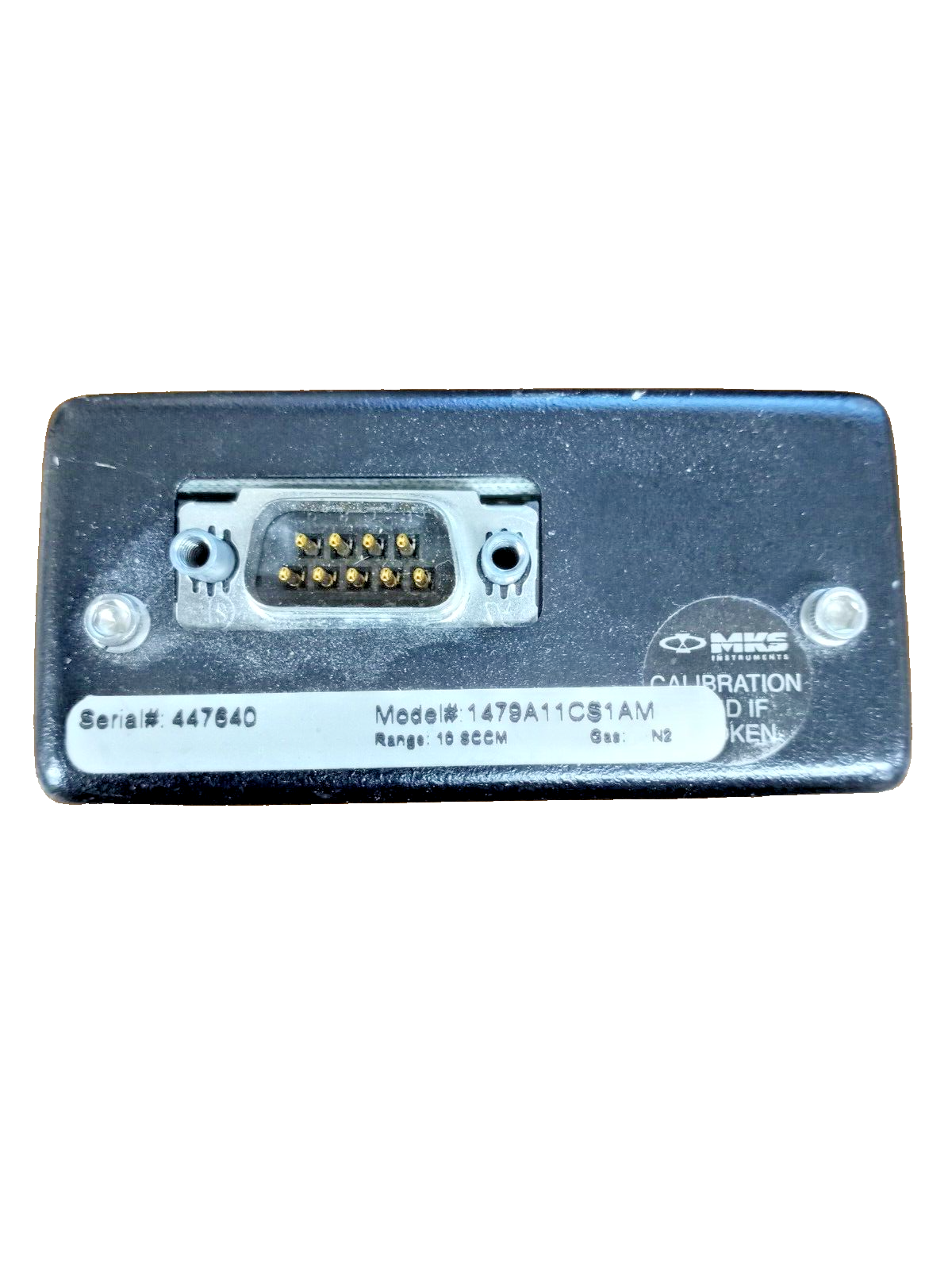 MKS Mass-Flo Controller, Model 1479A11CS1AM, 10 SCCM, Gas: N2