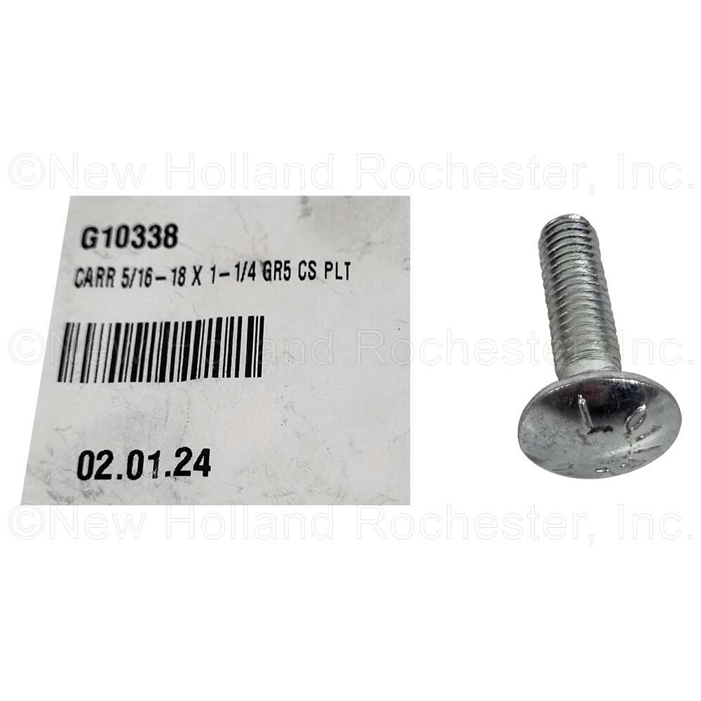 Kinze Carriage Bolt 5/16"-18 x 1-1/4" Part # G10338