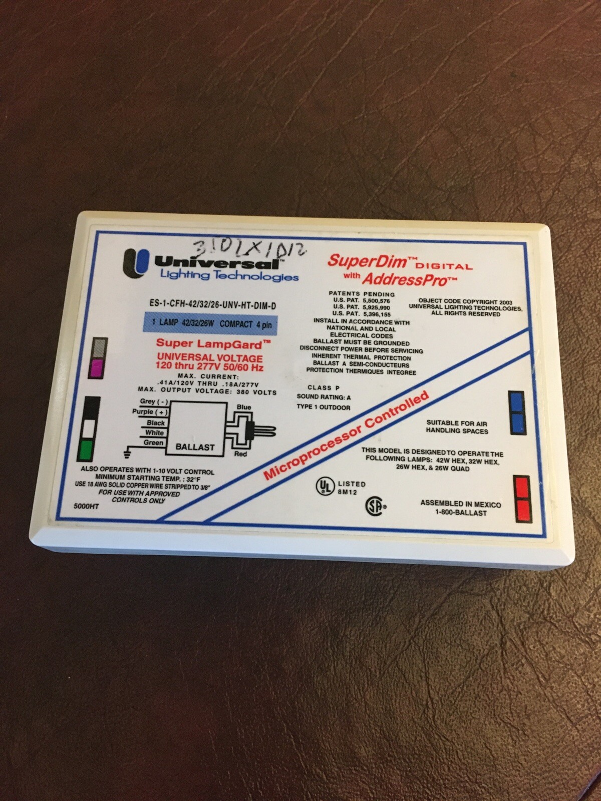 Universal Lighting Tecnologies Super LampGard Universal Voltage 120 Thru 277 V