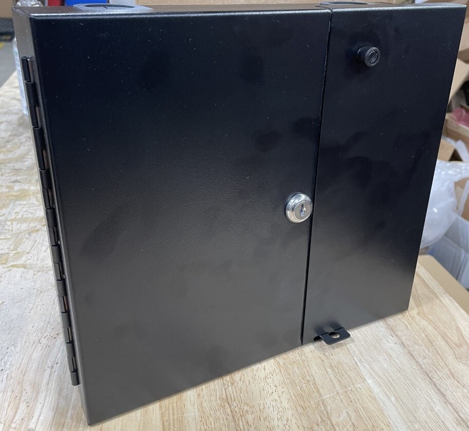 Multilink FWM024X Wall Mount FDU Housing, 24 Port Patch/Splice, Black (99024K)