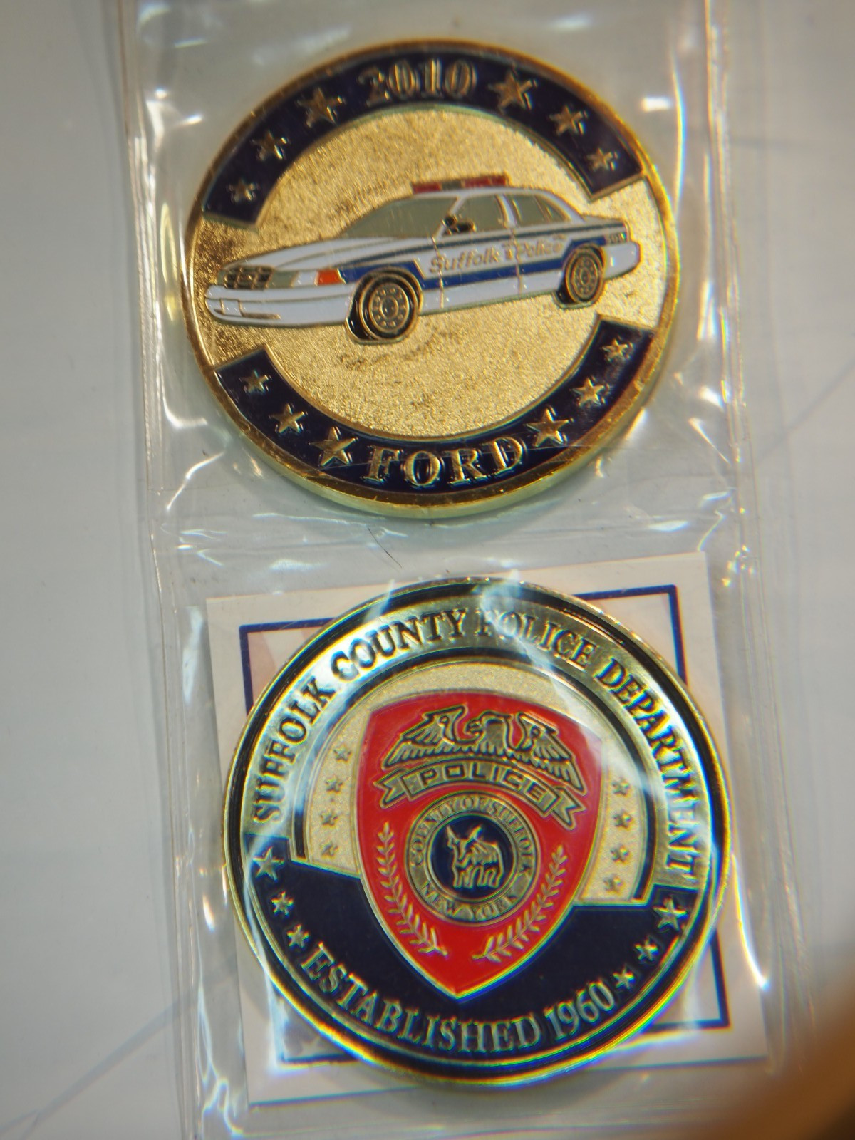 Suffolk County Police Historical Society 2010 Crown Vic Coin