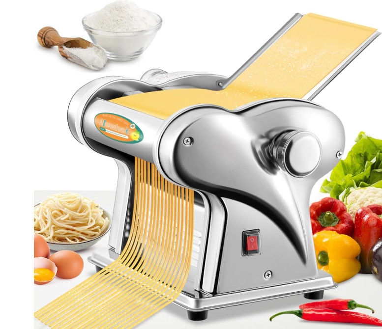Máquina hacer pasta eléctrica 135W, inox, espagueti y fideos. NUEVO