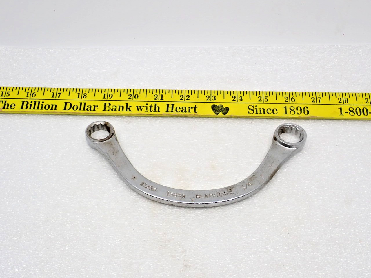 Vng Blackhawk Half Moon 12pt double box 11/16" x 3/4"  Wrecn #15660 made in USA