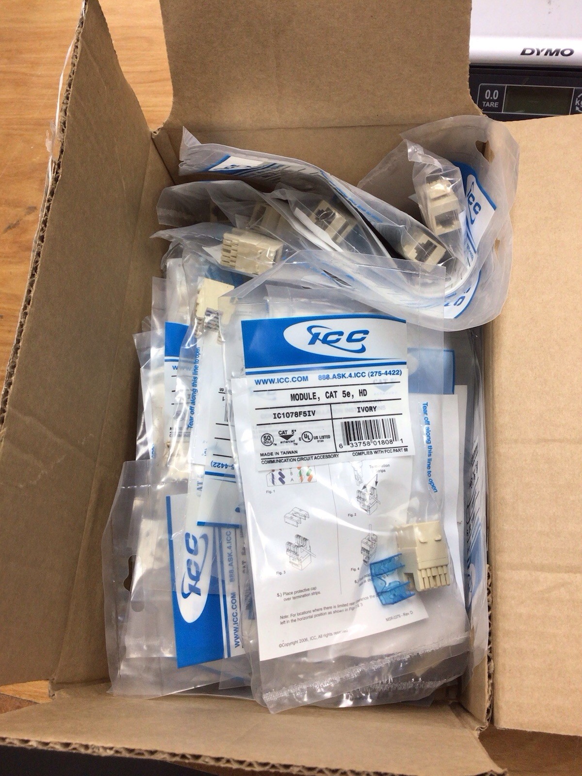 Lot of 69x ICC IC1078F5IV Ivory Cat5E HD Modules BRAND NEW