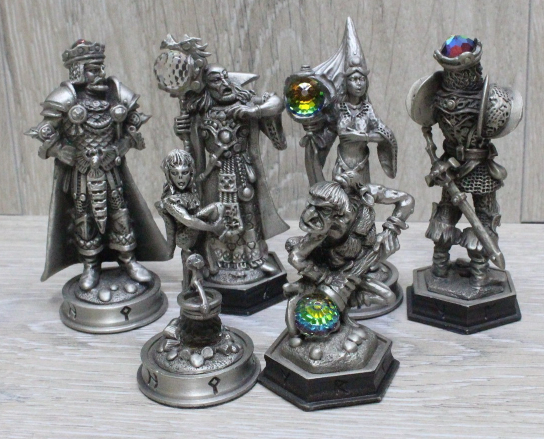The Fantasy Of The Crystal Chess Piece- Danbury Mint YOU CHOOSE