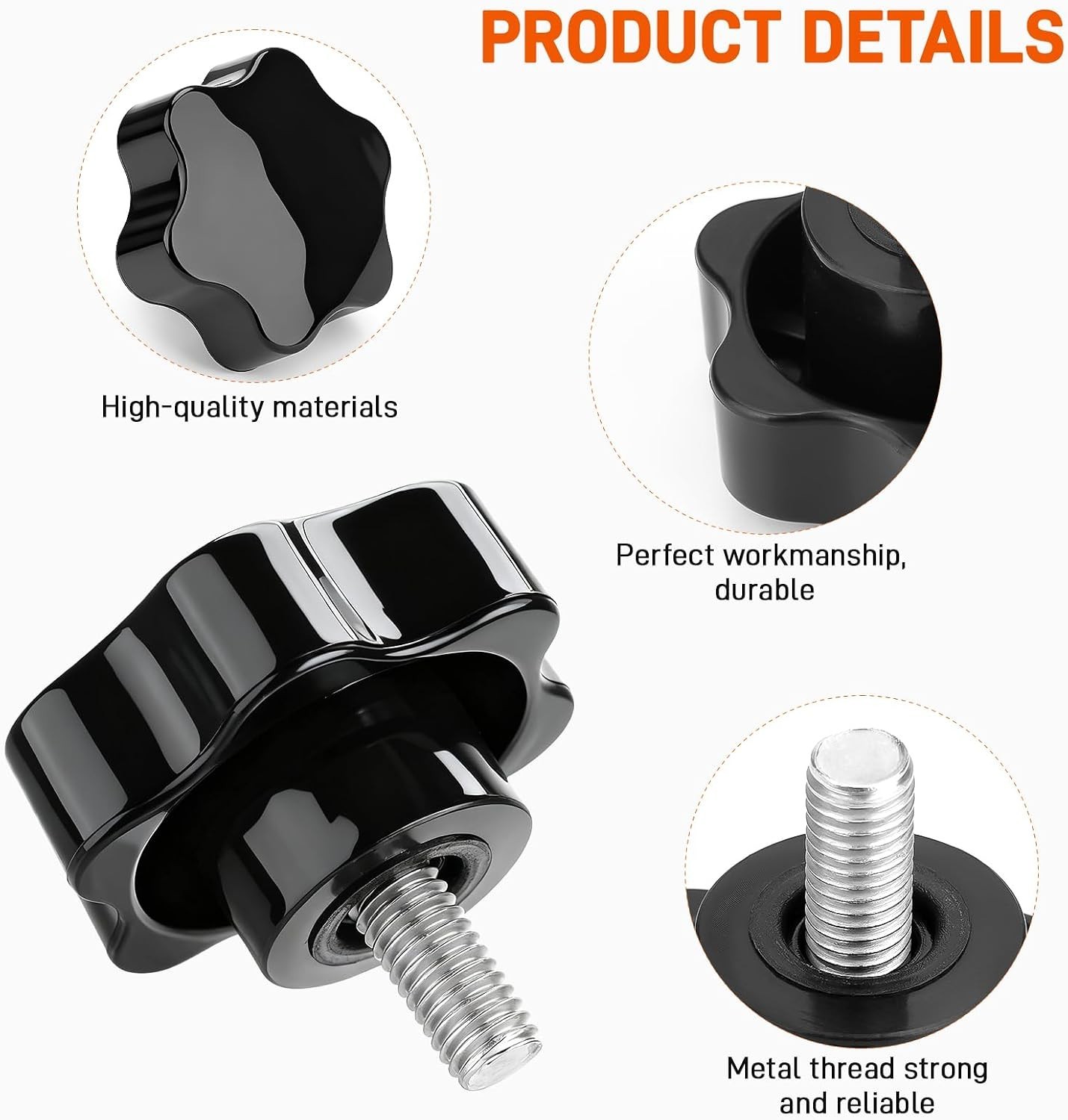 Lightweight Replacement Arm Adjustment Knobs for Mobility Scooter Comfort