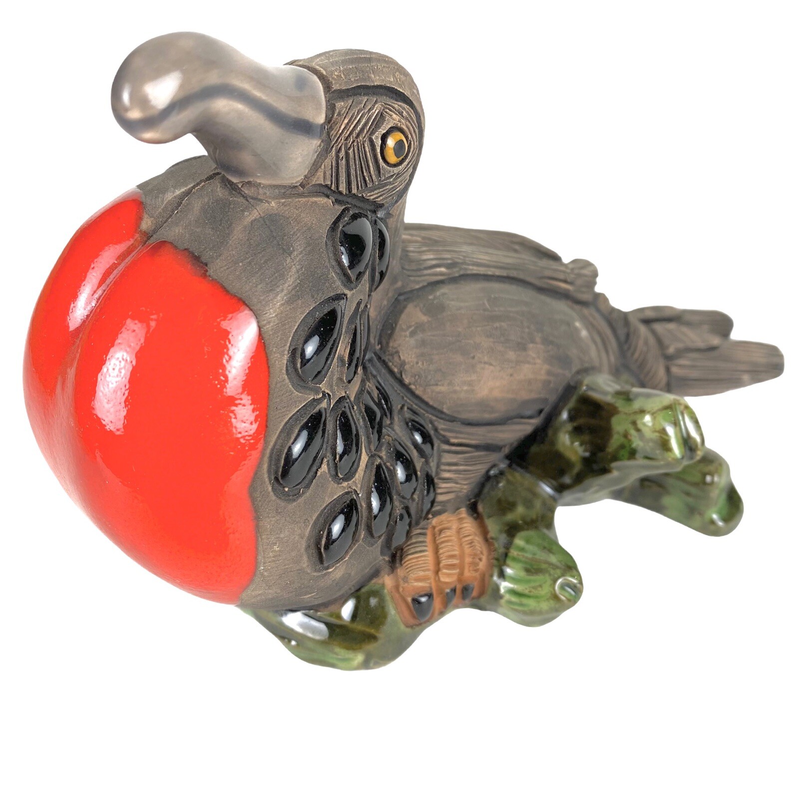Casals Pottery Red Breasted Bird Peru 10456