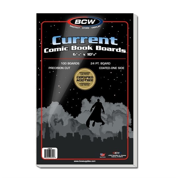 200 BCW Current Comic Book Poly Bags +Acid Free Backer Boards USPS PRIORITY SHIP