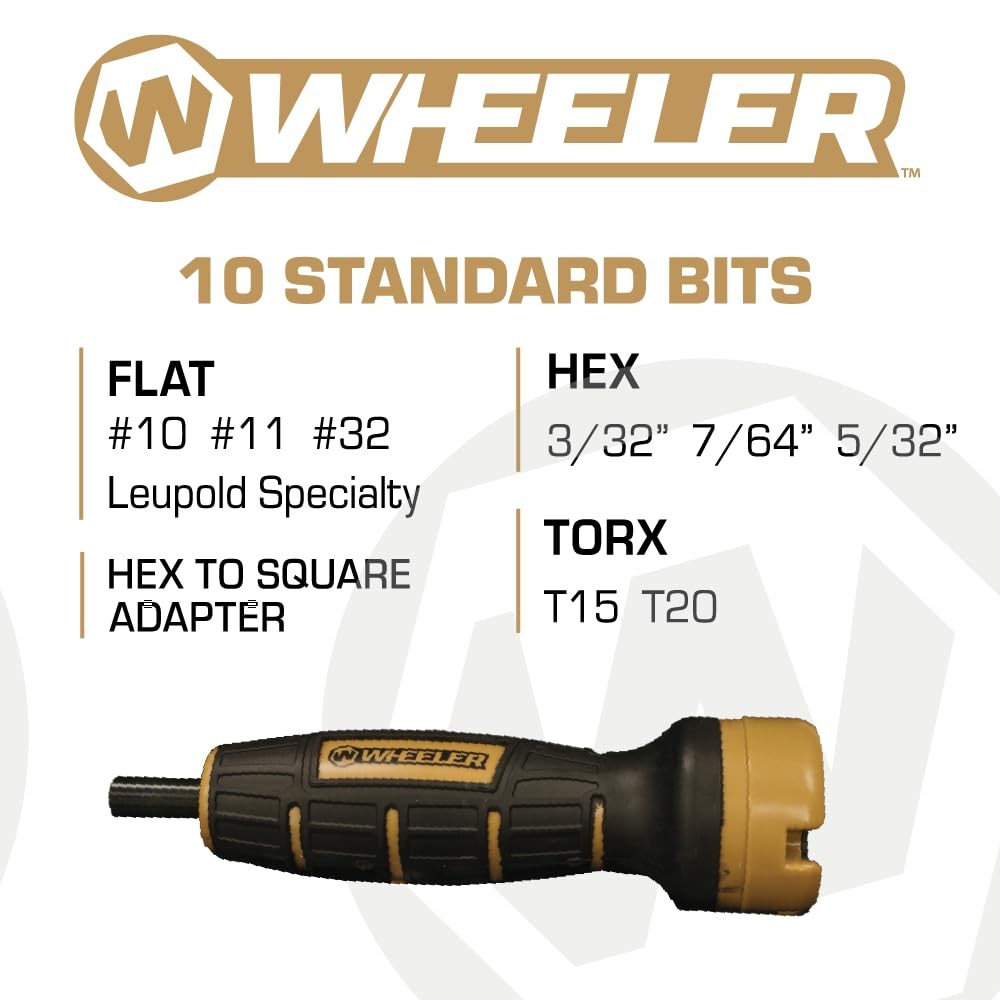 Firearms Torque Wrench Kit with Interchangeable Bit and Accurizing Tool