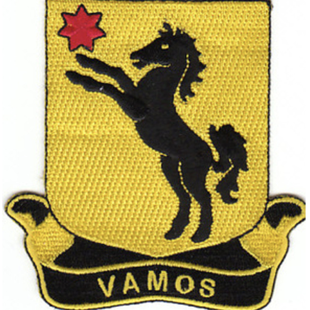 3.5" MILITARY 27TH CALVARY REGIMENT VAMOS EMBROIDERED PATCH