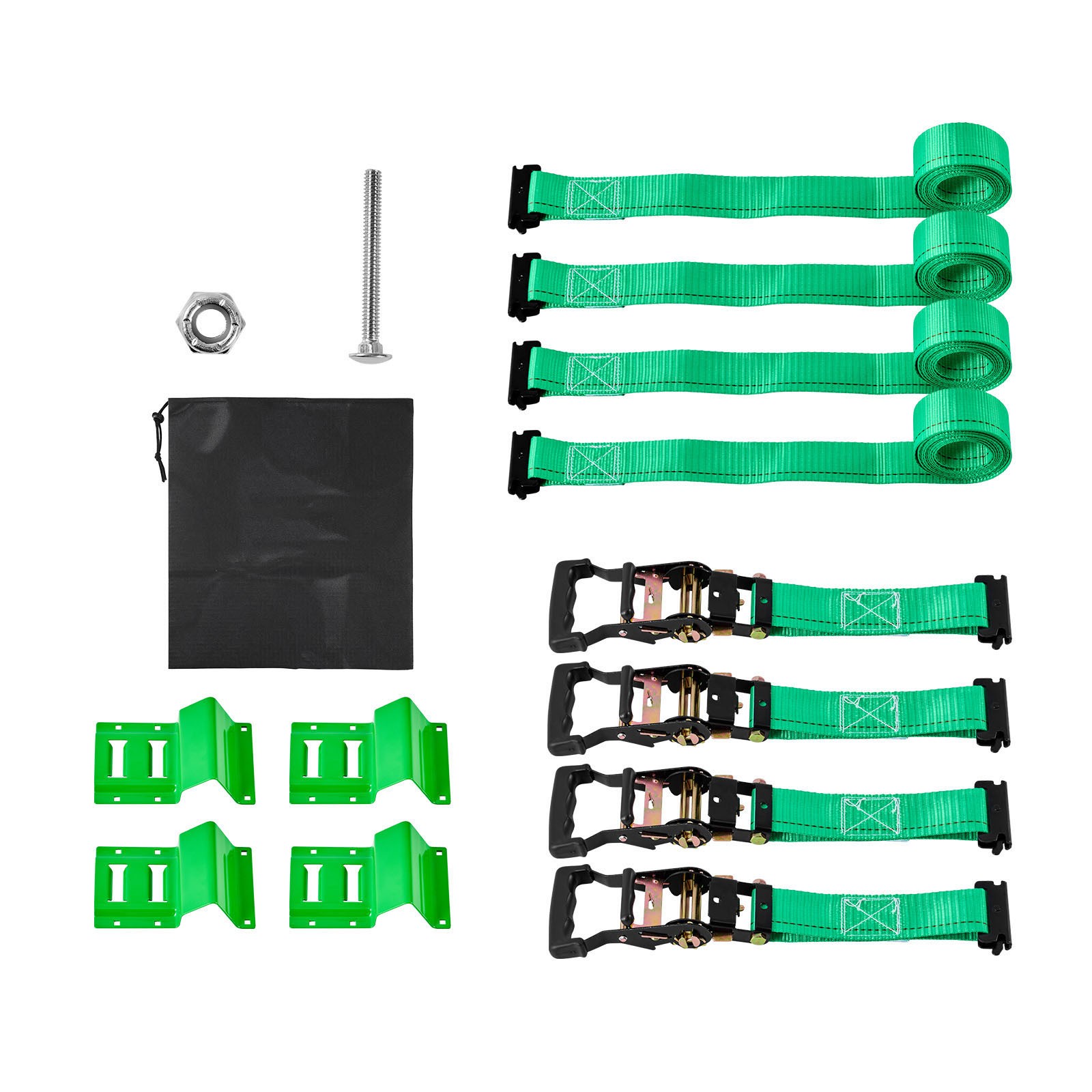 Uimoso Wheel Chock Tie-Down Kit ， 4380 lbs Break Strength, 1460 lbs Load