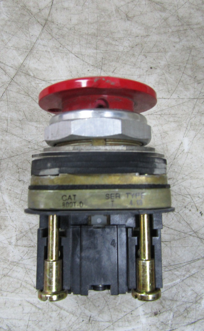 💥ALLEN BRADLEY 800T-D RED MUSHROOM HEAD MOMENTARY PUSHBUTTON