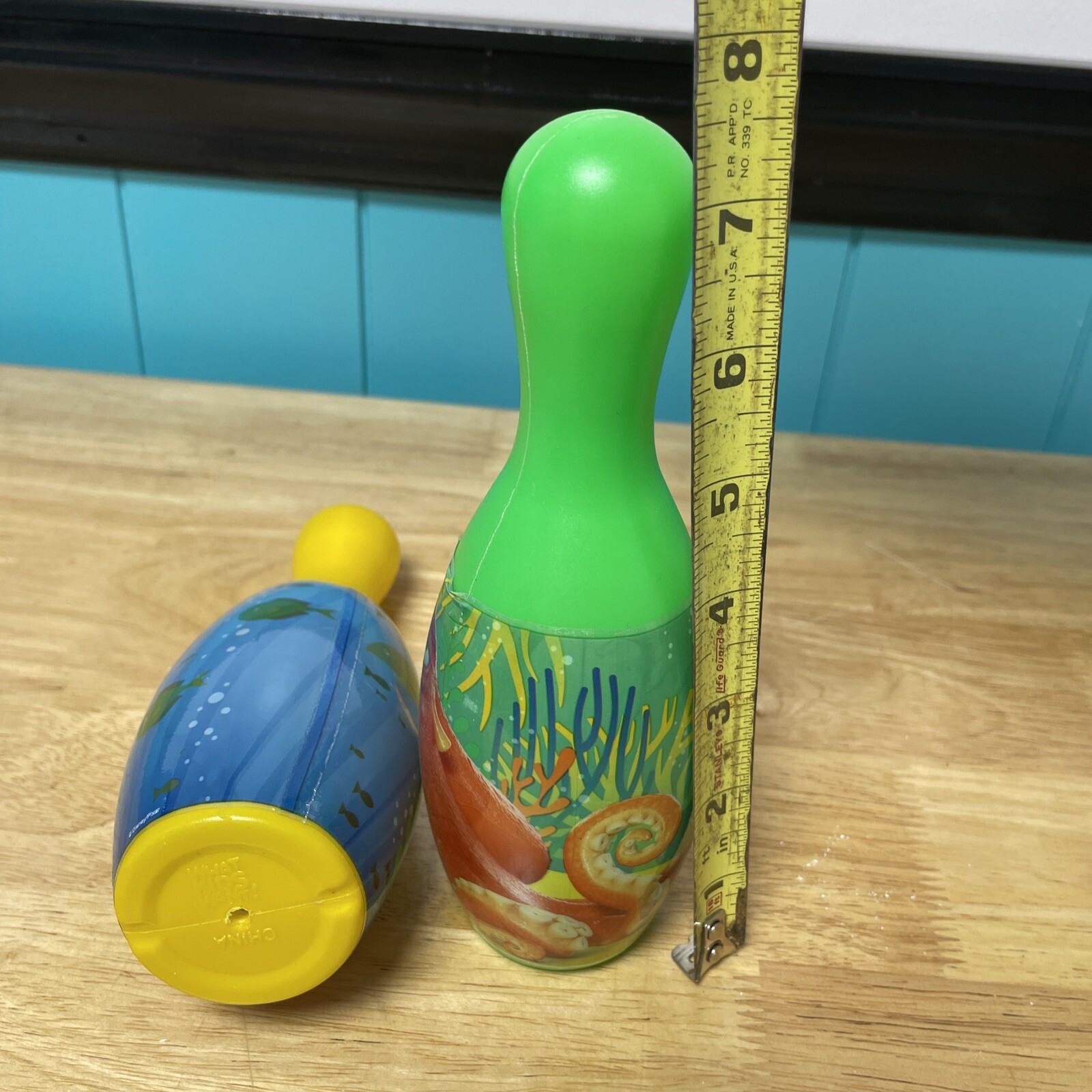 Disney Pixar Finding Dory Bowling ONLY YELLOW & GREEN PINS Play Plastic Replace