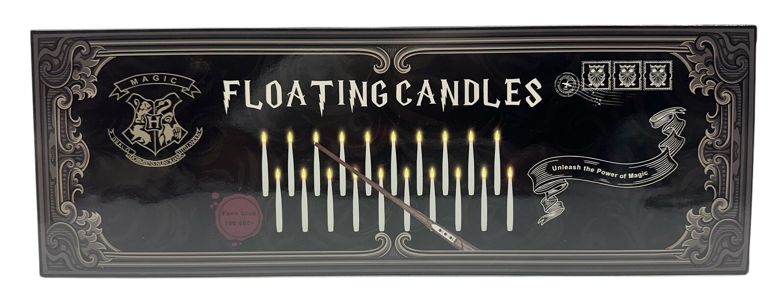 Harry Potter Style Floating Candles w Wand 20 PCs Magic Hanging Flickering