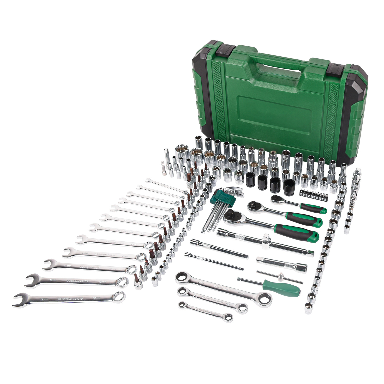 151pcs Socket and Drive Tool Set 1/2" 1/4" 3/8" Mechanics Tools Kit Sockets Set