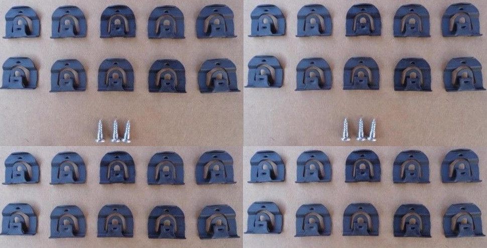 20 VINTAGE NOS GLASS MOLDING CLIPS! FITS: 1963&UP GM CORVAIR CHEVELLE MALIBU 442
