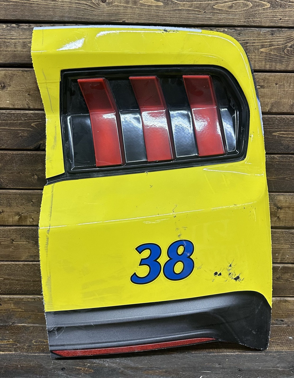 NASCAR #38 Zane Smith 2025 Race Used Long John Silvers Corner Bumper FRM