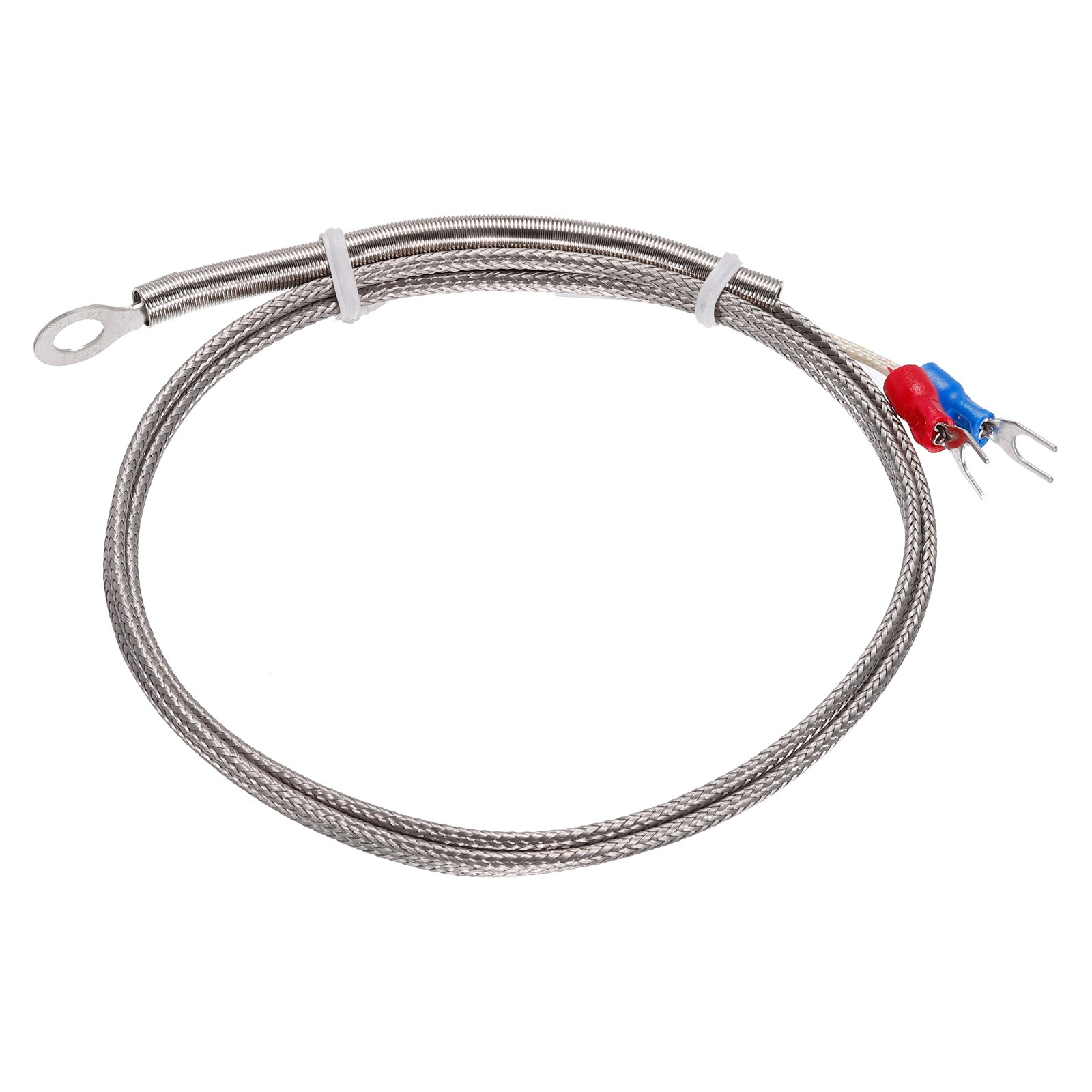 K Type Thermocouple Temperature Sensor 6mm Ring Probe 3.3ft Wire 0 to 600°C