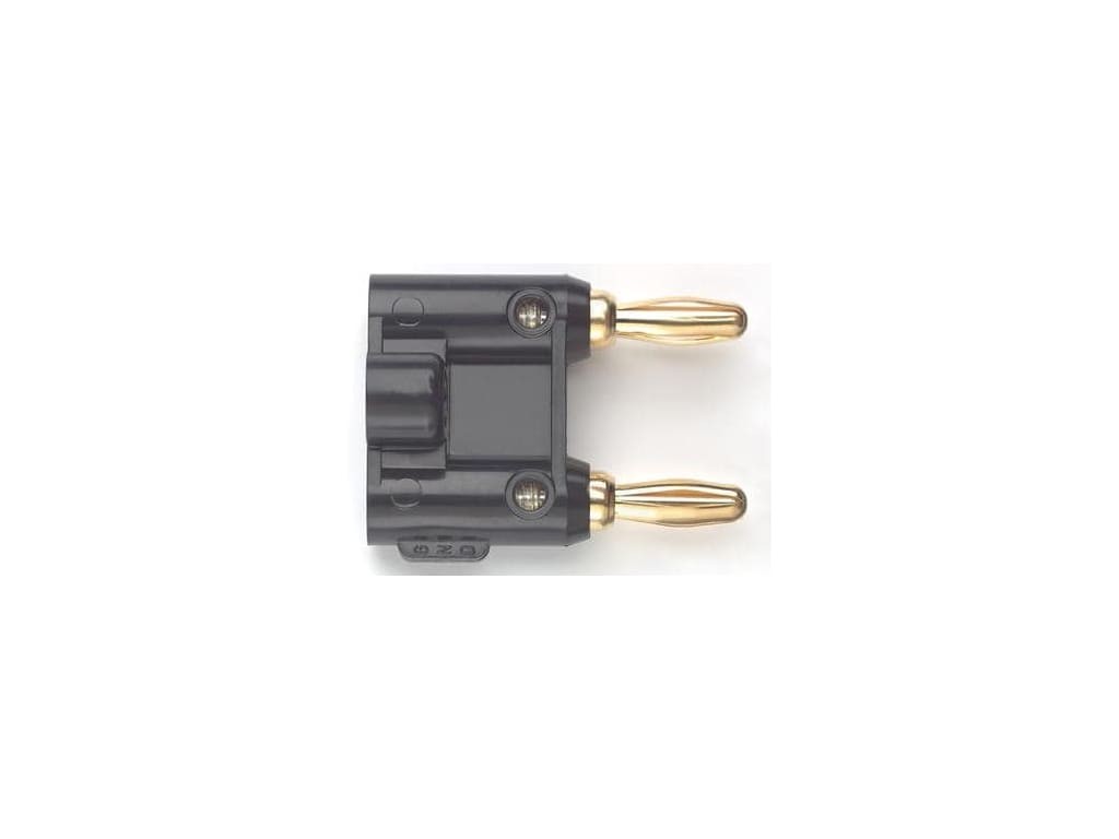 Pomona 4898-0 - Double Banana Plug, Solderless, High-Temp, Black