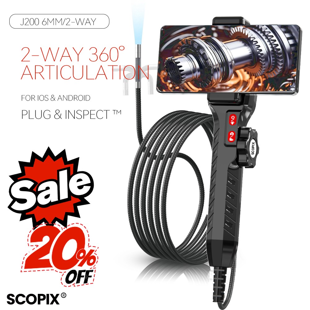 2-Way Rotated Borescope Endoscope Inspection Scope Camera For Android Cell Phone
