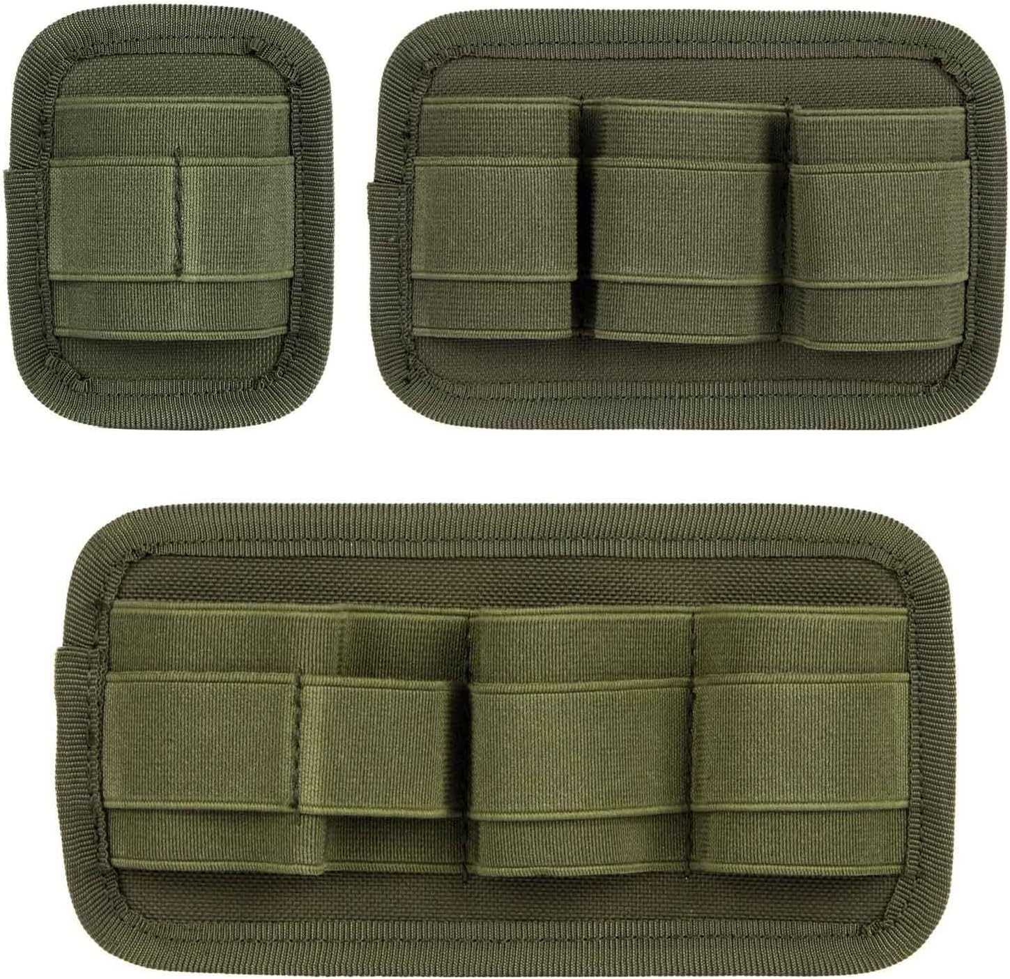 3 Piece EDC Elastic Bag Insert Pouch Panel Hook Backed Accessories Holder, Tacti