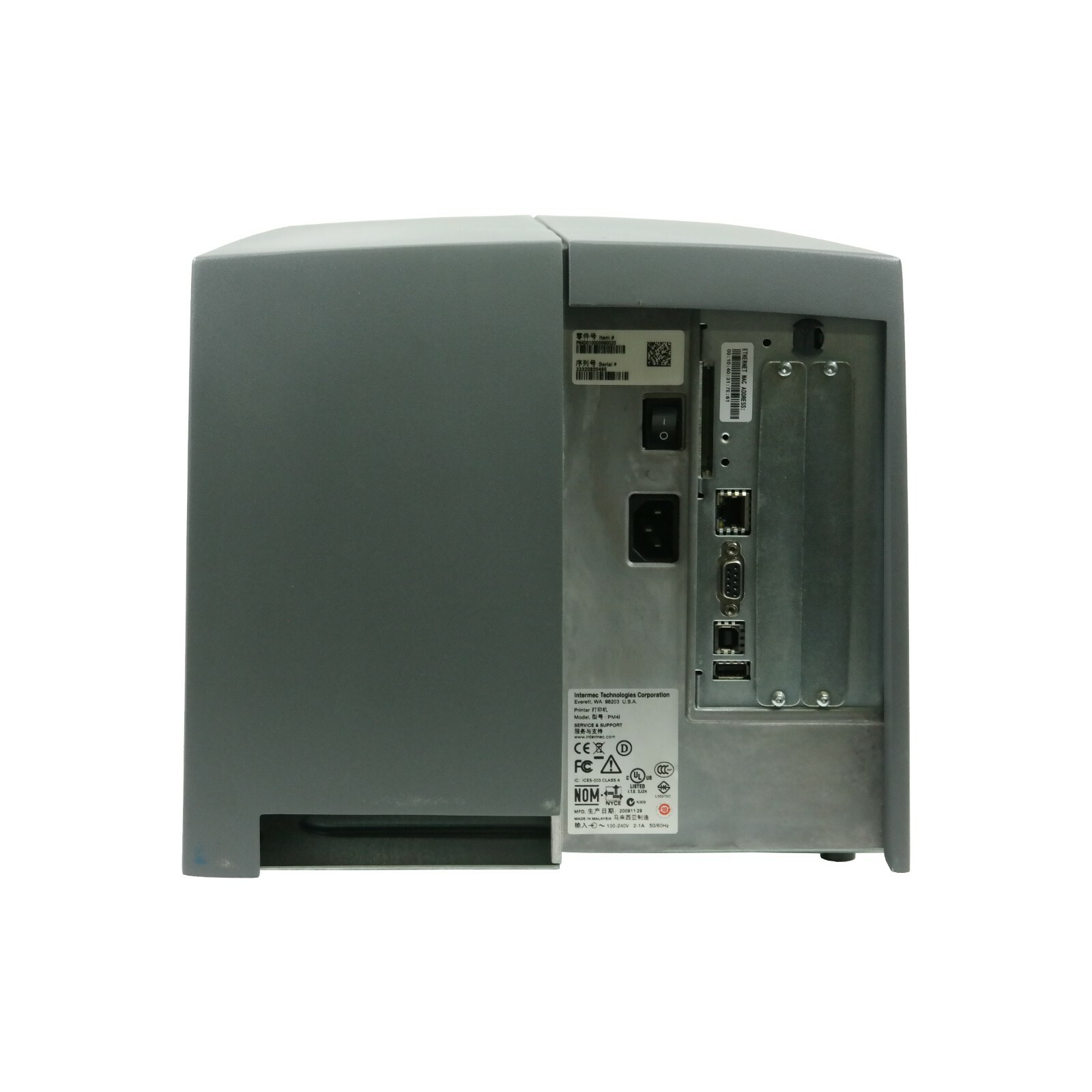 Intermec EasyCoder PM4i Thermal Transfer Label Printer USB Ethernet Serial