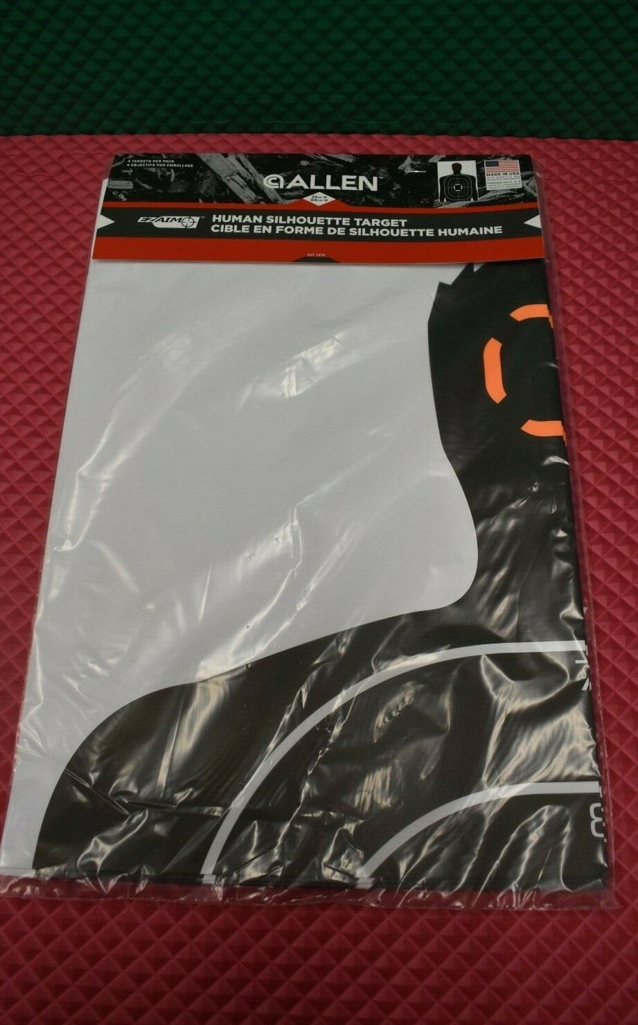 Allen Human Silhouette Target EZ AIM 26" x 35" 4 per pack #15202