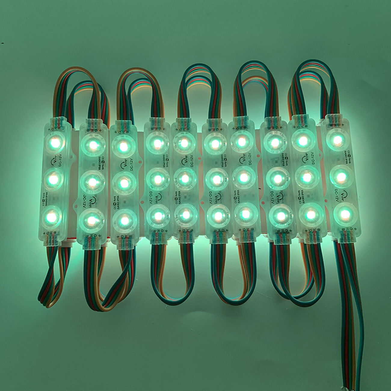 Super Bright 5050 RGB IP65 LED Module Lights Store Front Window +Remote+US POWER