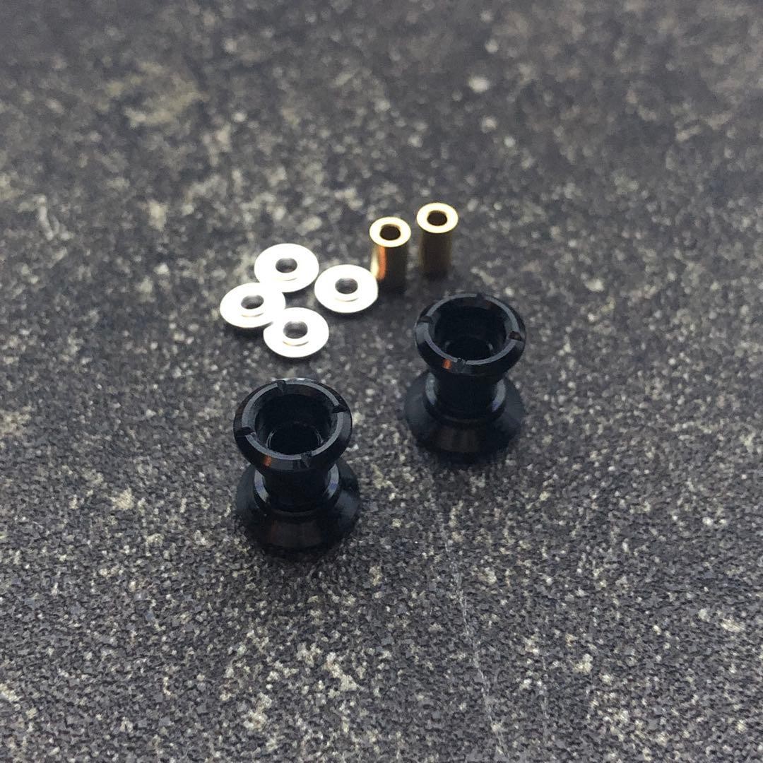 Mini 4Wd 9-8Mm 2-Stage Aluminum Roller X2 Black