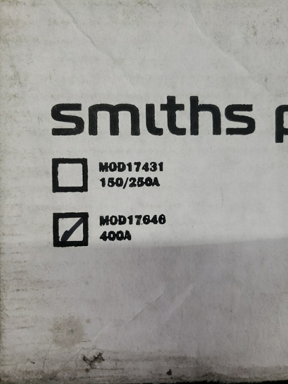NEW smiths power MOD17646 400A Splice/Terminal Block