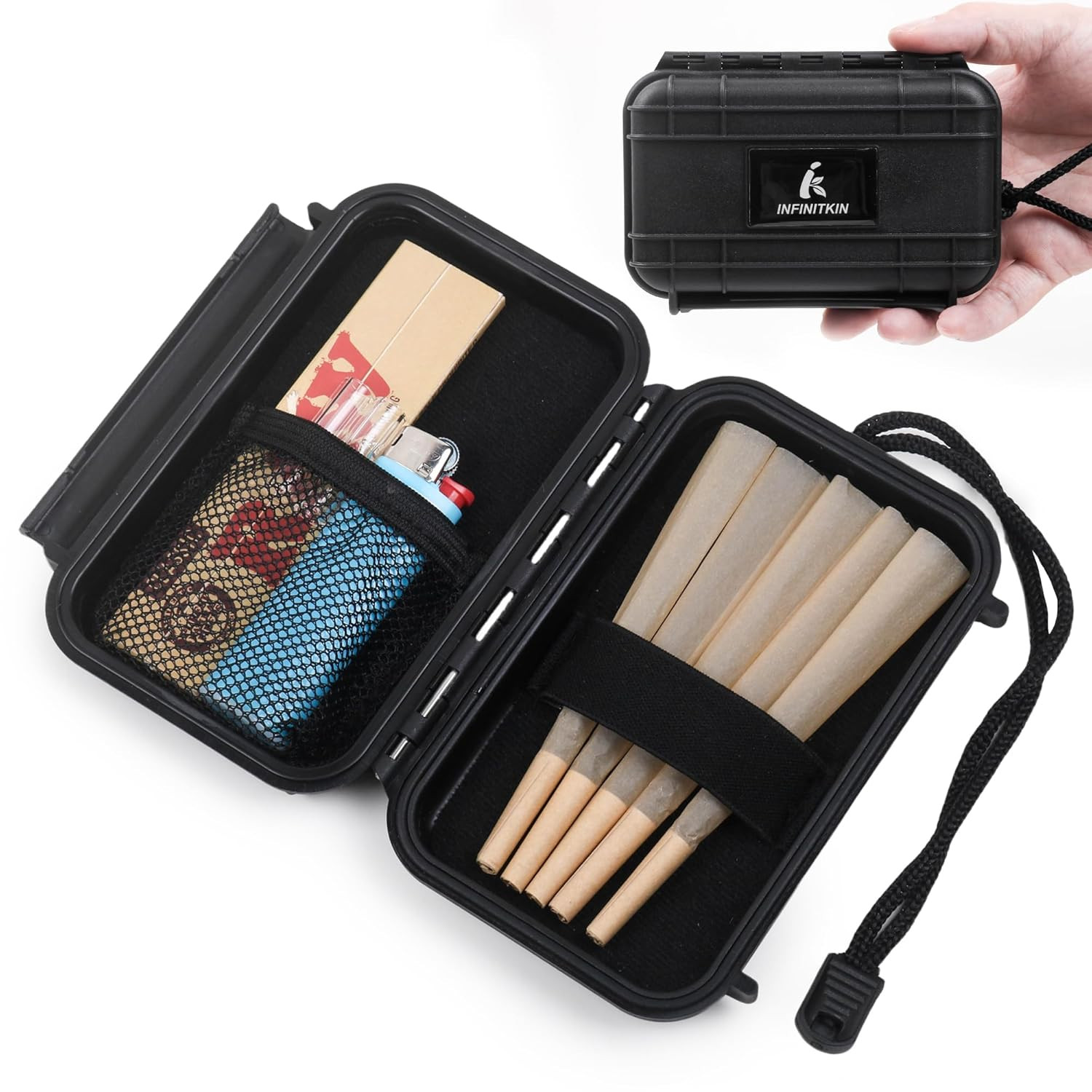 Smell Proof Storage Box & Pre Roll Case – Airtight, Waterproof, Portable for Tra