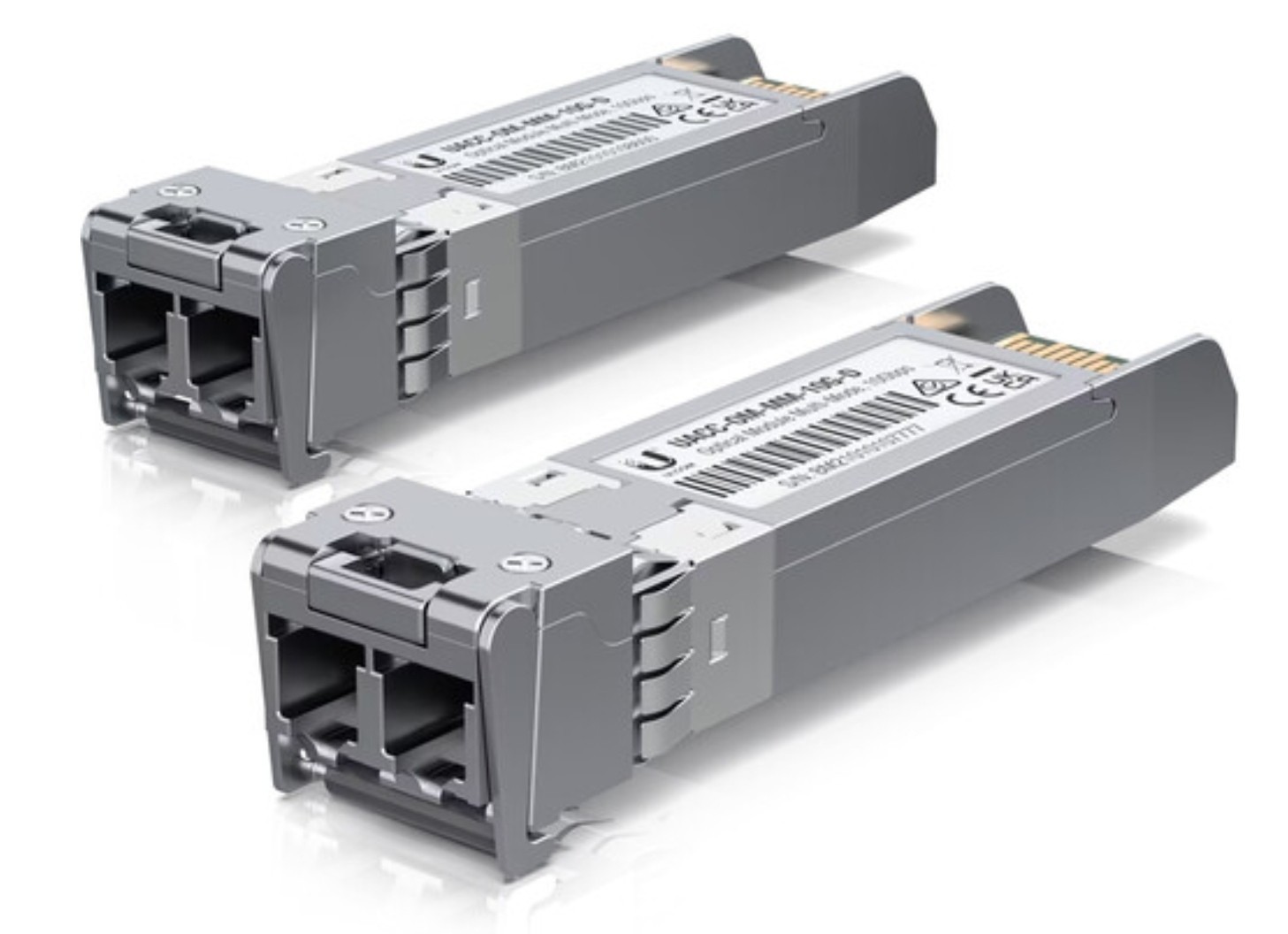 2 Ubiquiti Networks 10Gbps Multi-mode Optical SFP+ Module Duplex Transceiver