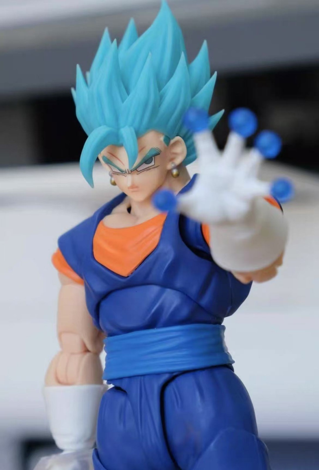 custom Vegito 1/12 shf SSJ Vegito blue head kit（NO Figure）super saiyan vegetto