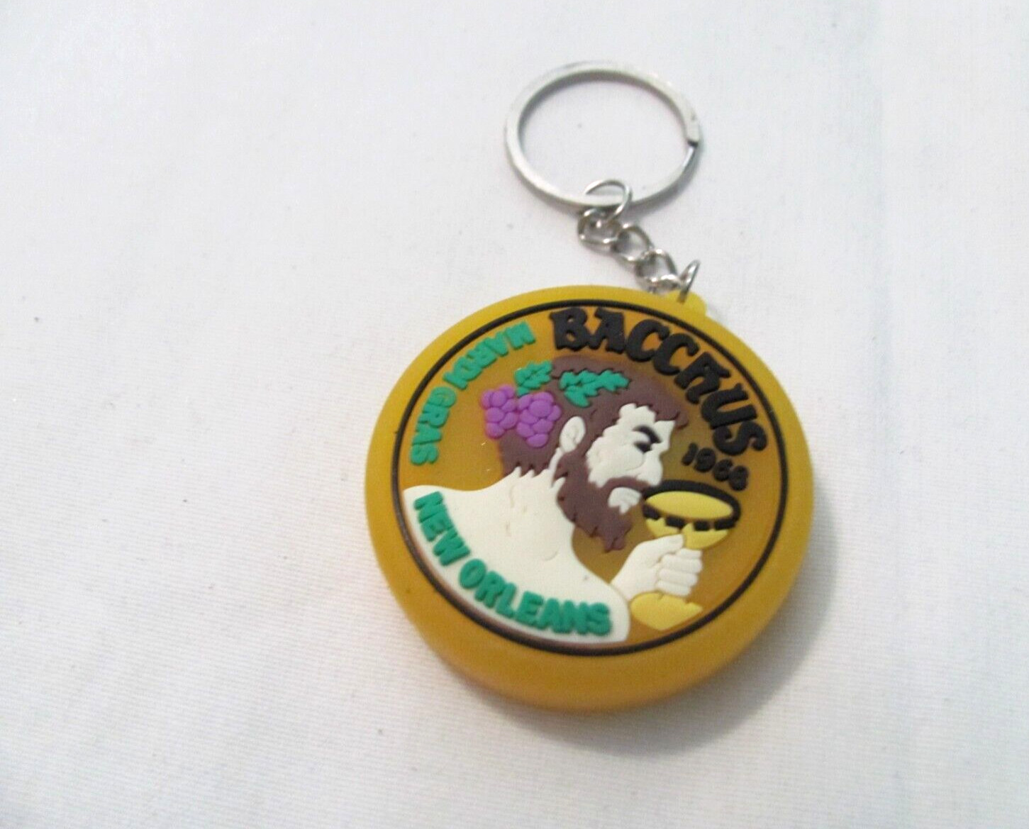 KREWE OF BACCHUS RUBBER LIGHT-UP KEY CHAIN