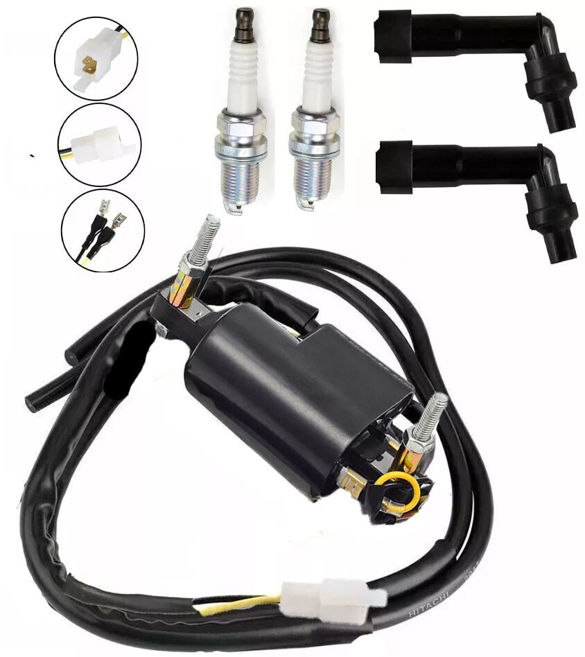 Ignition Coil Spark Plug & Cap For Honda CB250N, CB400 Hawk, CB450, CM400, CM450