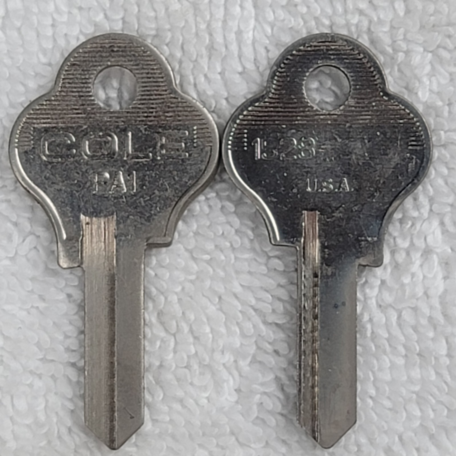 Cole PA1 Key Blanks Lot of 2 New Old Stock