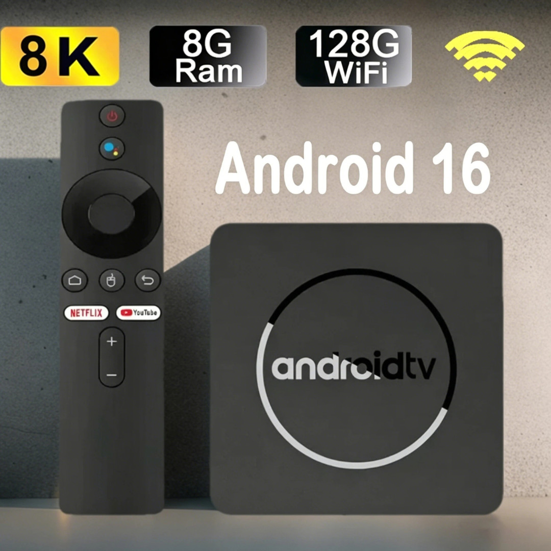 Q10 Android 16 TV Box 8K HDR10+ Allwinner H313 8GB+128GB Dual WiFi BT5.0