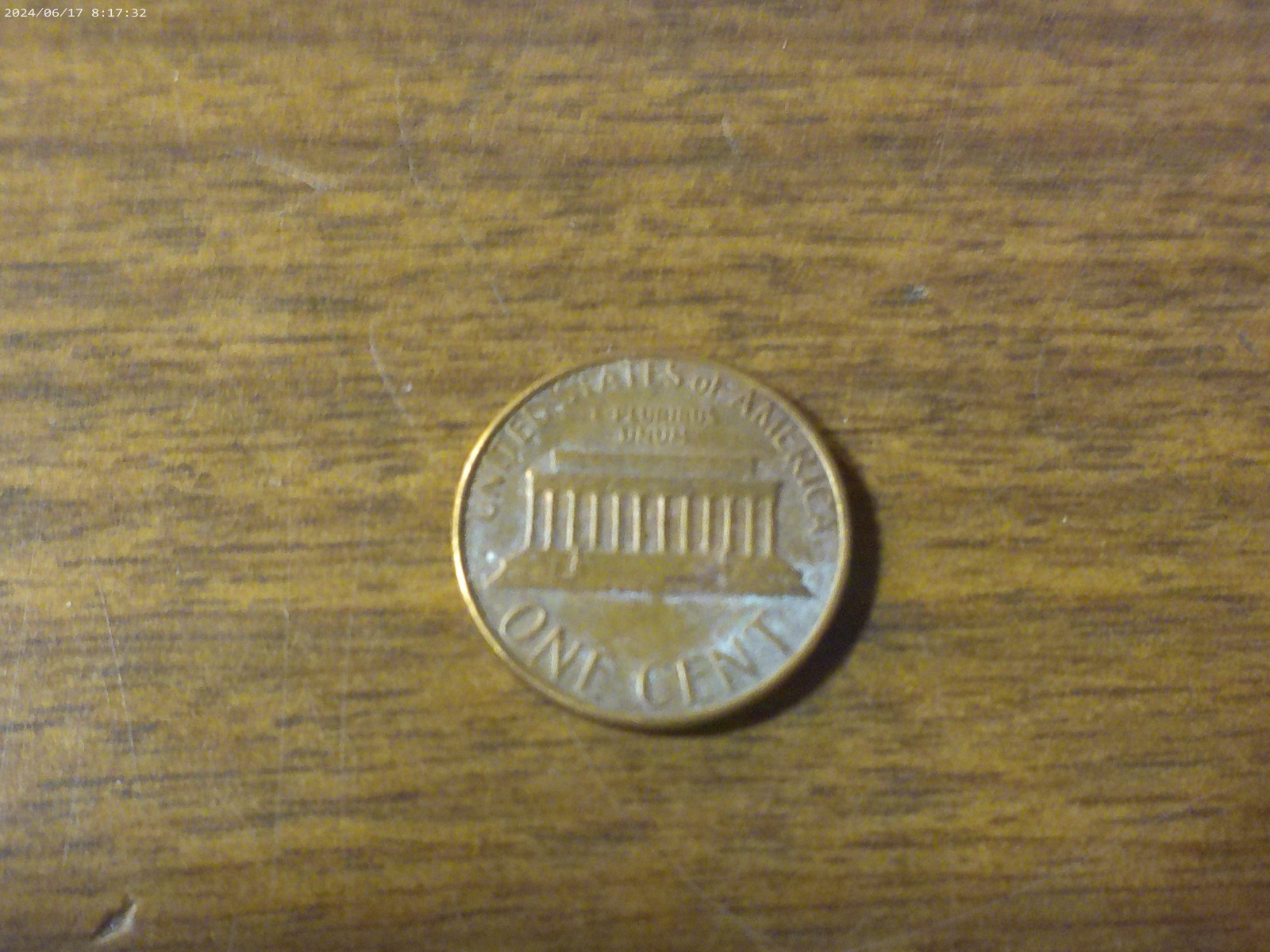 1982-P Lincoln Cent Reverse Error No Initials