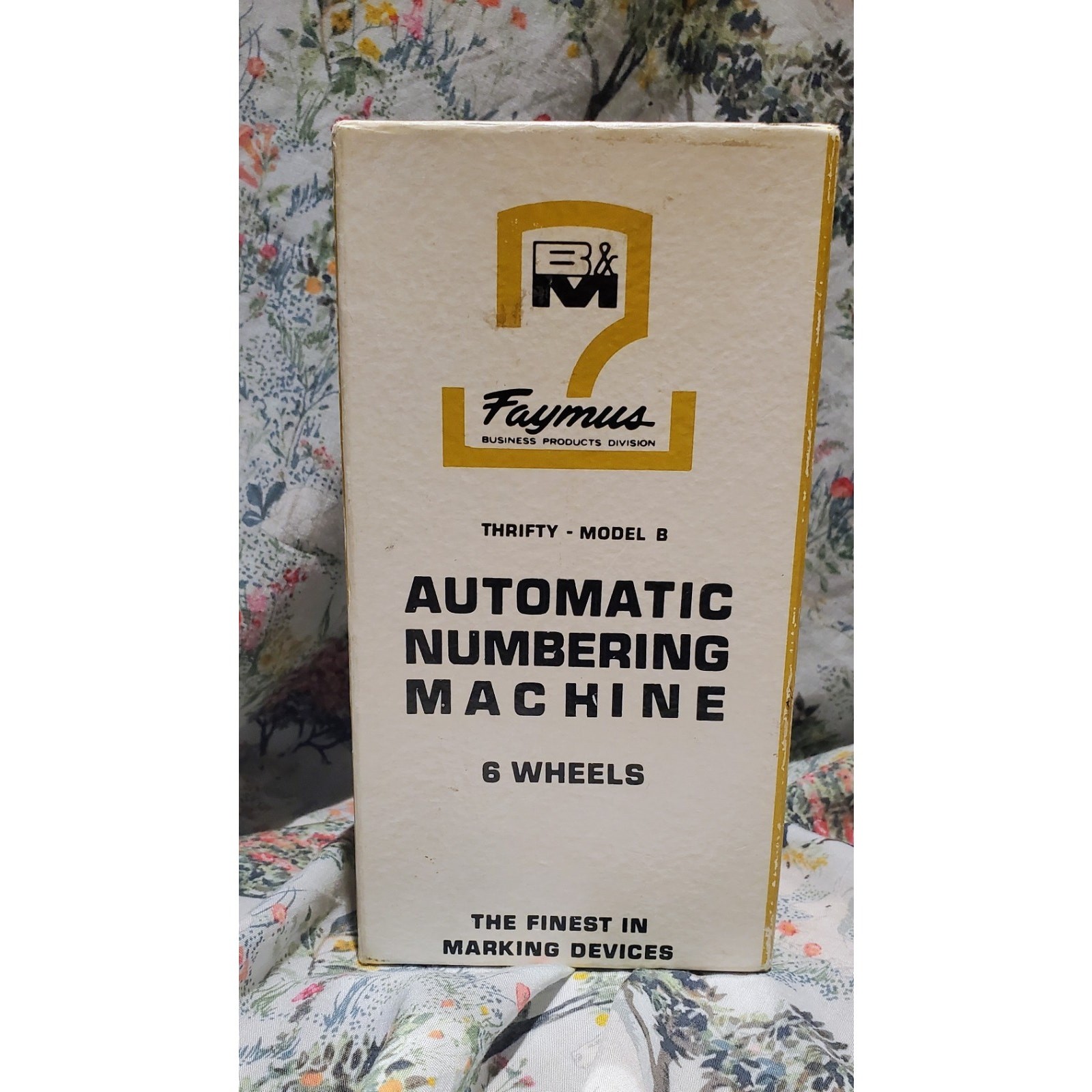 Faymus Automatic Numbering Machine Numerator Model 6 Wheels