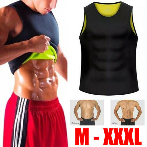 Men's Sweat Shirt Body Shapers Slimming Tank Tops Sweat Sauna Suit Exercise Vest