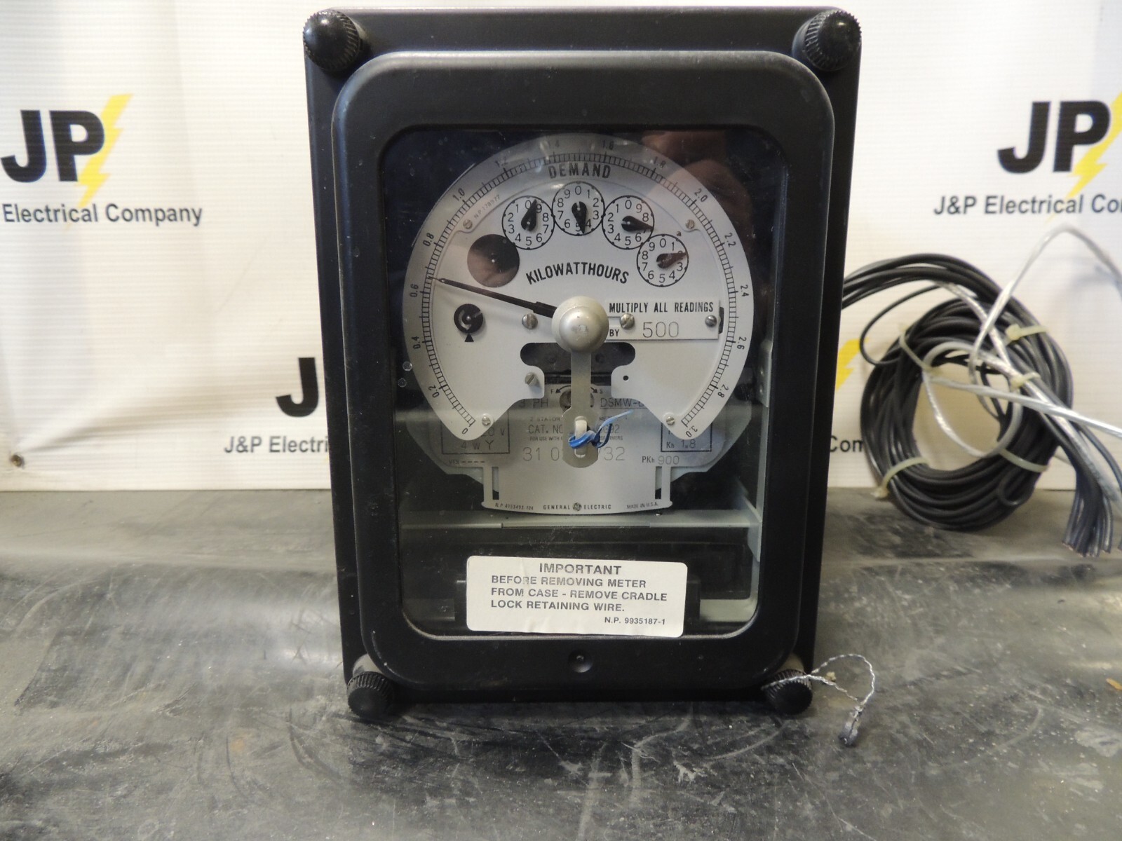 GE KILOWATTHOUR METER 702X96G92 120V 4WY 2 STATION WATTHOUR METER TA 2.5 Kh 1.8