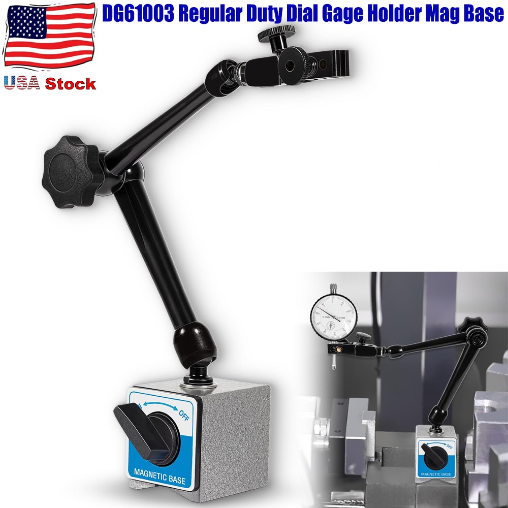 For Noga Regular Duty Dial Gage Holder Mag Base w/Metal Fine Adjust DG61003