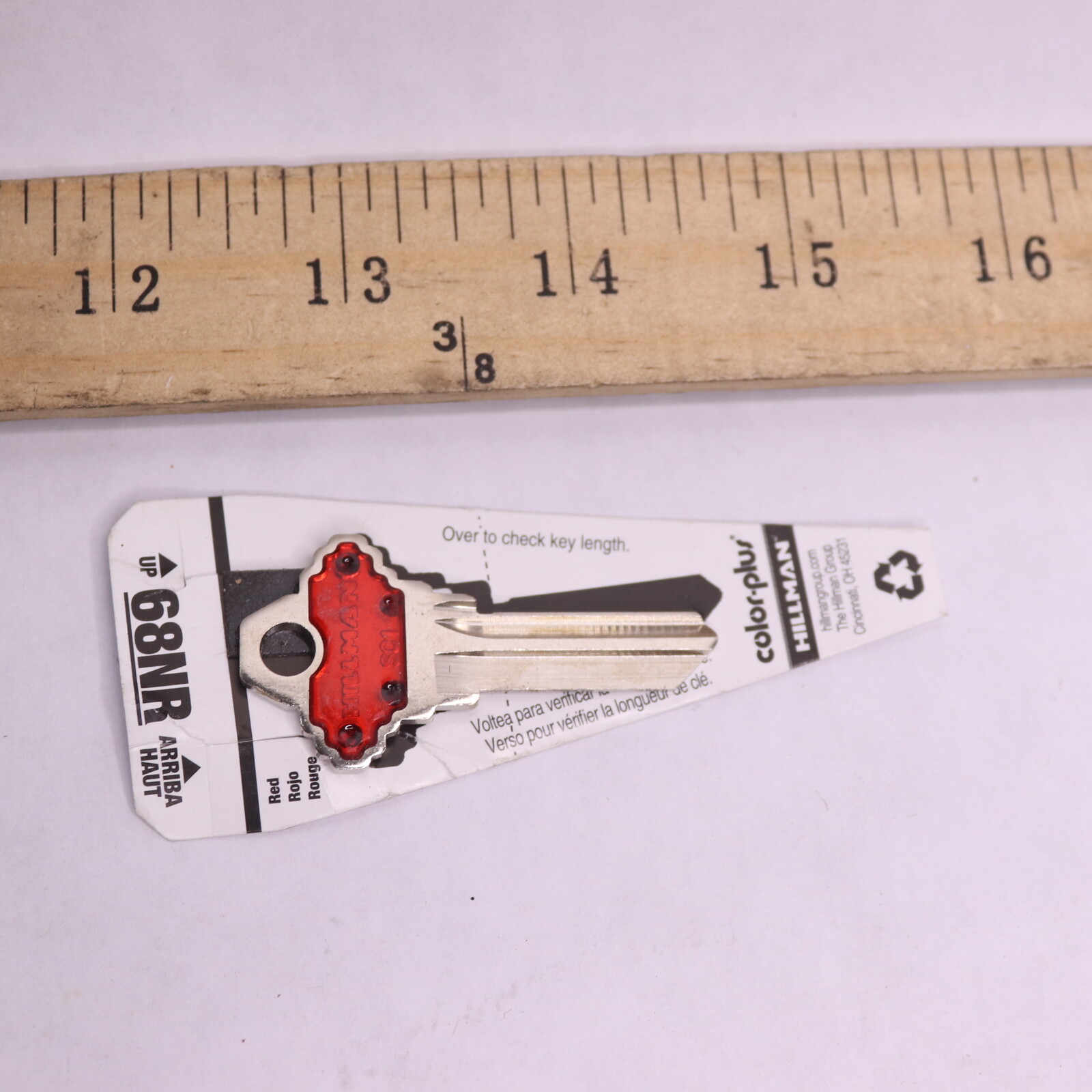 Hillman Key Blank Cassette H Key Red 95 88913