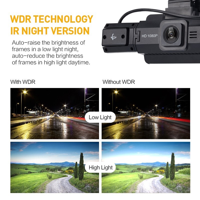 3inch Dash Cam Car DVR Driving Recorder Front Inside Camera Night Vision 170°